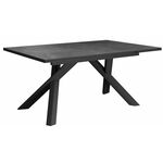 Стол DikLine KX160 мрамор черный Марквин/опоры черные | Интернет магазин мебели и декора LifeDekor