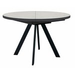 Стол DikLine RD100 Хромикс белый/опоры черные | Интернет магазин мебели и декора LifeDekor