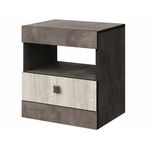 Тумба «Лондон» КМК 0467.3, Оникс/Бетон пайн светлый | Интернет магазин мебели и декора LifeDekor