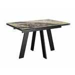 Стол DikLine SKM120 Керамика Amadeus/подстолье черное/опоры черные | Интернет магазин мебели и декора LifeDekor