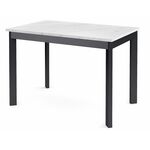 Стол Dikline L110 Мрамор белый (ЛДСП EGGER)/Опоры черный | Интернет магазин мебели и декора LifeDekor