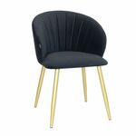 Стул Paola графит, матовое золото, на поворотном механизме | Интернет магазин мебели и декора LifeDekor