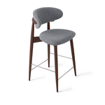 Стул Glory полубарный серый, опора бук коричневый | Интернет магазин мебели и декора LifeDekor