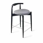 Стул Noble полубарный серый, опора бук черный | Интернет магазин мебели и декора LifeDekor