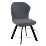 Стул DikLine 339 поворотный B28 ANTRACITE, ножки черные | Интернет магазин мебели и декора LifeDekor