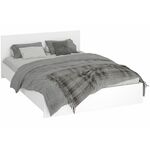 Кровать Ронда КР-140 140х200 белое дерево / белое дерево | Интернет магазин мебели и декора LifeDekor