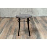 Кухонный табурет Shado Хокер серый велюр, каркас черный | Интернет магазин мебели и декора LifeDekor