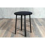 Табурет для кухни Shado 03 черный велюр, каркас черный | Интернет магазин мебели и декора LifeDekor