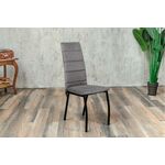 Кухонный стул SHADO Зевс серый велюр, черный каркас | Интернет магазин мебели и декора LifeDekor