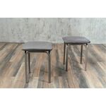 Табурет для кухни Shado 01 серый велюр, каркас бриллиант | Интернет магазин мебели и декора LifeDekor