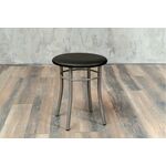 Кухонный табурет Shado Хокер черный, каркас бриллиант | Интернет магазин мебели и декора LifeDekor