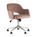 Кресло компьютерное Кларк велюр розовый | Интернет магазин мебели и декора LifeDekor