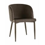 Стул Оскар велюр коричневый | Интернет магазин мебели и декора LifeDekor