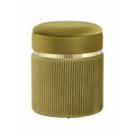 Пуф Миранда с ящиком велюр оливковый | Интернет магазин мебели и декора LifeDekor