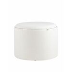 Пуф-столик с ящиком Хюгге L рогожка белый | Интернет магазин мебели и декора LifeDekor