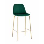Стул барный Валенсия SN велюр зеленый золотые ножки | Интернет магазин мебели и декора LifeDekor