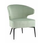 Кресло лаунж Royal Stripes велюр фисташковый | Интернет магазин мебели и декора LifeDekor