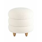 Пуф с ящиком Винни L тедди белый | Интернет магазин мебели и декора LifeDekor