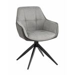 Стул обеденный Alba серый спинка экокожа | Интернет магазин мебели и декора LifeDekor