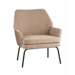 Кресло Харви светло-коричневый с коричневой экокожей | Интернет магазин мебели и декора LifeDekor