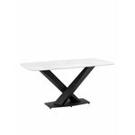 Стол обеденный Belle 160х90 белый мрамор | Интернет магазин мебели и декора LifeDekor