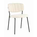 Стул Кэрол без подлокотников букле белый | Интернет магазин мебели и декора LifeDekor