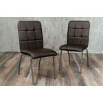 Кухонный стул SHADO София коричневый экокожа, каркас бриллиант | Интернет магазин мебели и декора LifeDekor