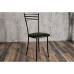 Стул для кухни SHADO Хлоя черный, каркас черный | Интернет магазин мебели и декора LifeDekor