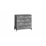 Комод НЕКСТ - К1 Камень темный, Черный | Интернет магазин мебели и декора LifeDekor