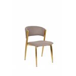 Стул обеденный Аманда DC-1115, капучино/золото матовое | Интернет магазин мебели и декора LifeDekor