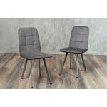 Стул мягкий SHADO Соната профиль серый велюр, каркас бриллант | Интернет магазин мебели и декора LifeDekor