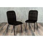 Кухонный стул SHADO София черный велюр, каркас черный | Интернет магазин мебели и декора LifeDekor