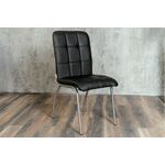 Кухонный стул SHADO София черный экокожа, каркас бриллиант | Интернет магазин мебели и декора LifeDekor