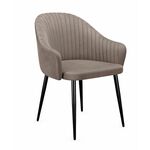 Стул DikLine 440 C43 капучино, ножки черные | Интернет магазин мебели и декора LifeDekor