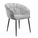 Стул DikLine 441 M13 светло-серый, ножки черные | Интернет магазин мебели и декора LifeDekor