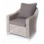 "Кон Панна" кресло из искусственного ротанга, цвет бежевый | Интернет магазин мебели и декора LifeDekor