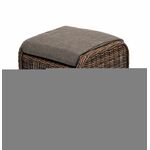 "Толедо" пуф плетеный, цвет коричневый | Интернет магазин мебели и декора LifeDekor