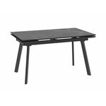 Cтол с керамическим покрытием Chelsy -140 (STONE BLACK ST CER/Черный)140(30+30)х85 | Интернет магазин мебели и декора LifeDekor