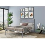 Кровать АРЗУ (140х200/металлическое основание, усиленное) Хром | Интернет магазин мебели и декора LifeDekor