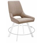 Стул DikLine 268 Z128 бежевый, ножки белые | Интернет магазин мебели и декора LifeDekor