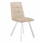 Стул DikLine 280 B03 BEIGE, ножки белые | Интернет магазин мебели и декора LifeDekor