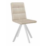 Стул DikLine 230 поворотный B03 BEIGE, ножки белые | Интернет магазин мебели и декора LifeDekor