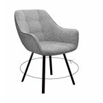 Стул DikLine 252 М поворотный, NS10 GREY, ножки черные | Интернет магазин мебели и декора LifeDekor