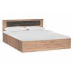 Кровать Taika 160х200 дуб золотой / камень темный | Интернет магазин мебели и декора LifeDekor