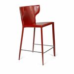 Стул полубарный Austin, кожа ретро-красный | Интернет магазин мебели и декора LifeDekor