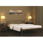 Кровать двуспальная Волна (120х200/металлическое основание) Бежевый | Интернет магазин мебели и декора LifeDekor