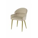 Стул обеденный Берклей D-1202D, бежевый/золото | Интернет магазин мебели и декора LifeDekor