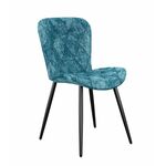 Стул DikLine 303 M19 бирюза, ножки черные | Интернет магазин мебели и декора LifeDekor