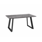 Стол Лофт Люкс 160 ДЫМЧАТАЯ КЕРАМИКА, Черный | Интернет магазин мебели и декора LifeDekor