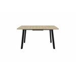 Стол Осло 140, Дуб Сильверджек Ореховый, Чёрный | Интернет магазин мебели и декора LifeDekor